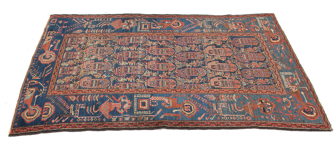 Authentic Antique Persian Malayer Rug | Hand-Knotted 198x116cm