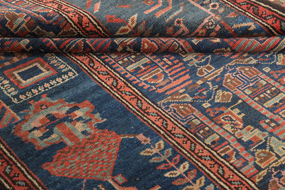 Authentic Antique Persian Malayer Rug | Hand-Knotted 198x116cm