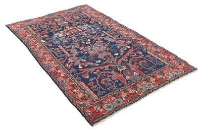 Tappeto Mahal Antico Persiano Autentico | Annodato a Mano 210x132cm - CarpetLiving
