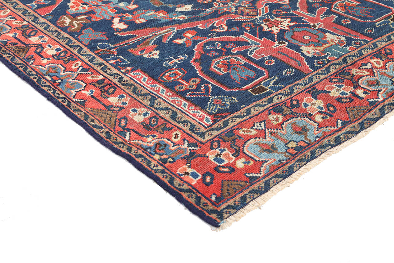 Tappeto Mahal Antico Persiano Autentico | Annodato a Mano 210x132cm
