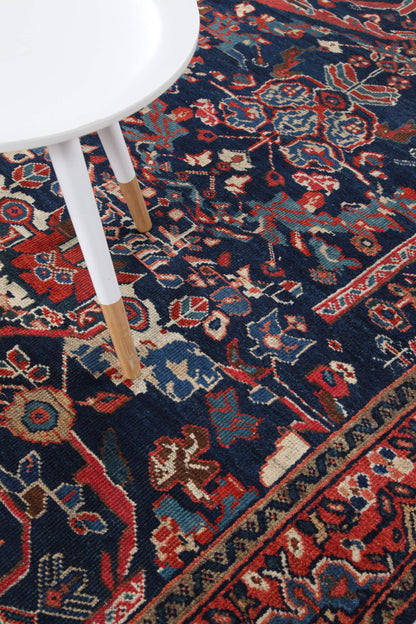 Tappeto Mahal Antico Persiano Autentico | Annodato a Mano 210x132cm