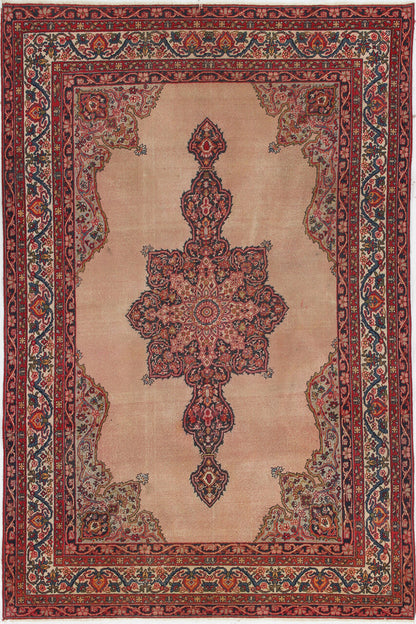 Tappeto Kerman Antico Persiano Autentico | Annodato a Mano 209x141cm
