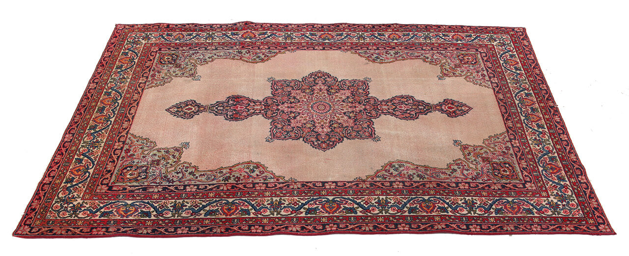 Tappeto Kerman Antico Persiano Autentico | Annodato a Mano 209x141cm