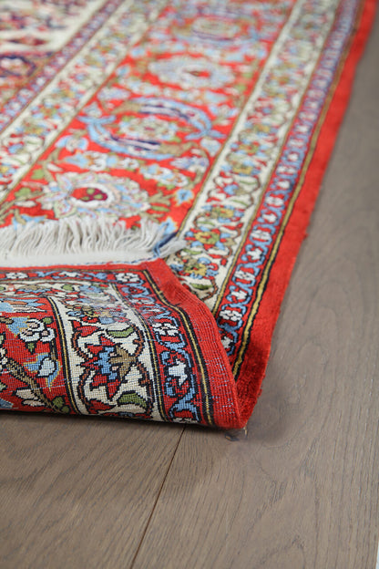 Tappeto Isfahan Antico Egiziano Autentico | Annodato a Mano 190x140cm