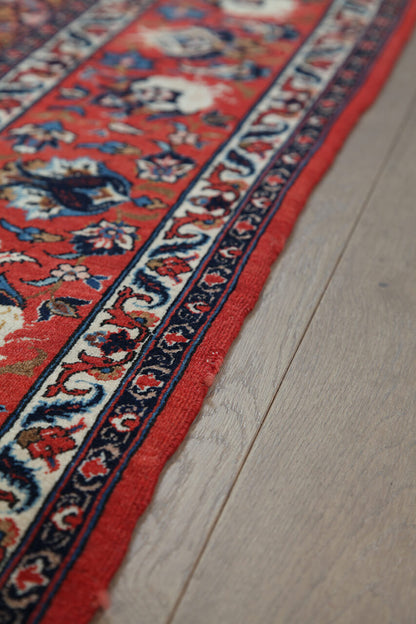 Tappeto Isfahan Antico Persiano Autentico | Annodato a Mano 222x152cm