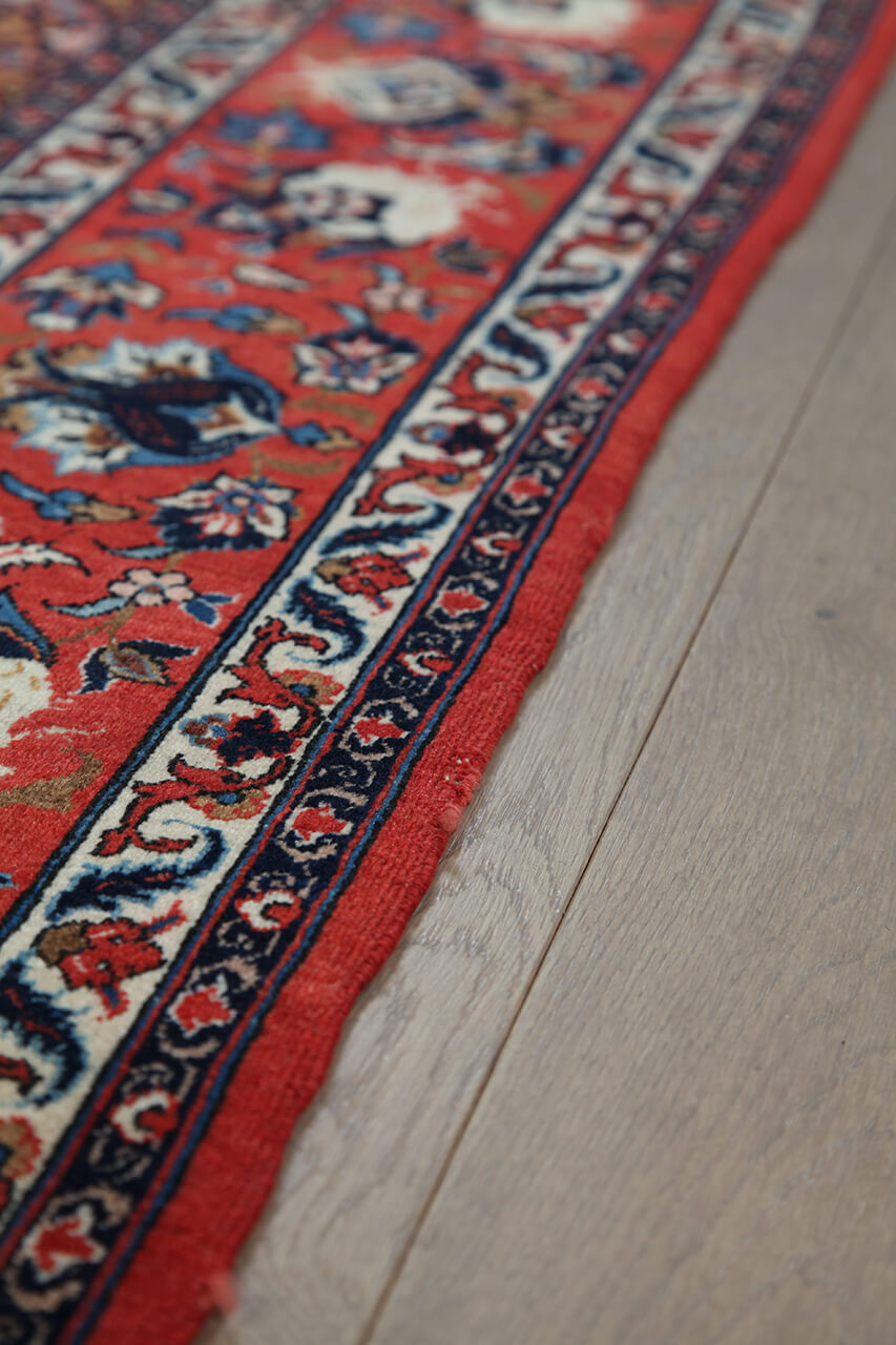 Tappeto Isfahan Antico Persiano Autentico | Annodato a Mano 222x152cm