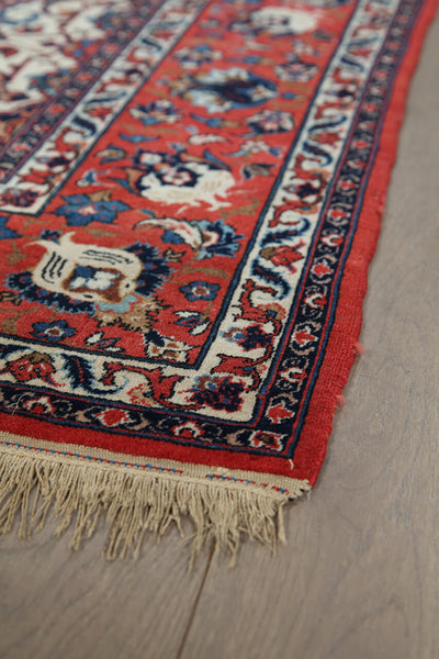 Authentic Antique Persian Isfahan Rug | Hand-Knotted 222x152cm
