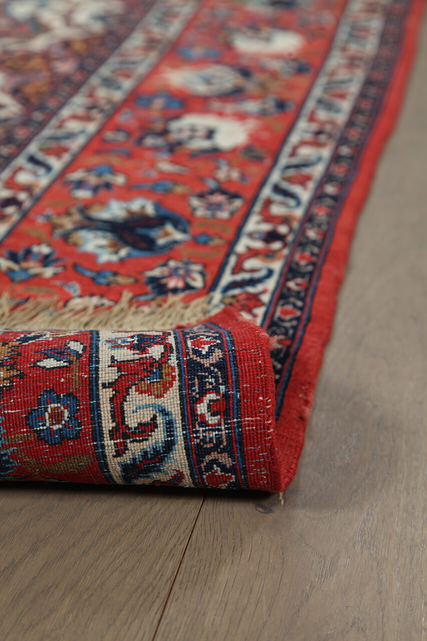 Tappeto Isfahan Antico Persiano Autentico | Annodato a Mano 222x152cm