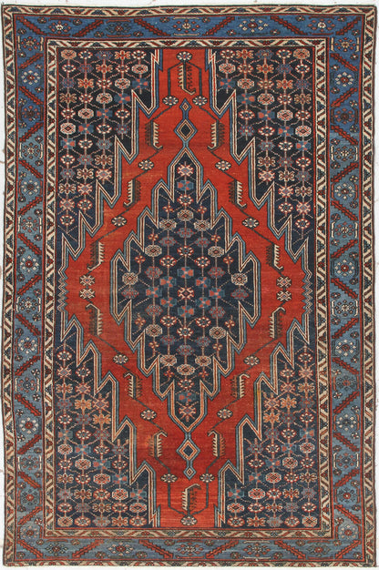 Authentic Antique Persian Malayer Rug | Hand-Knotted 200x128cm