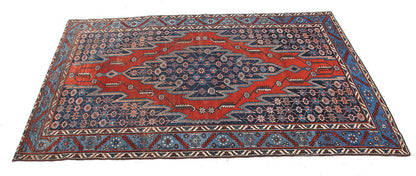 Authentic Antique Persian Malayer Rug | Hand-Knotted 200x128cm