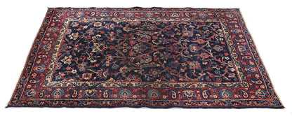 Tappeto Kerman Antico Persiano Autentico | Annodato a Mano 123x97cm