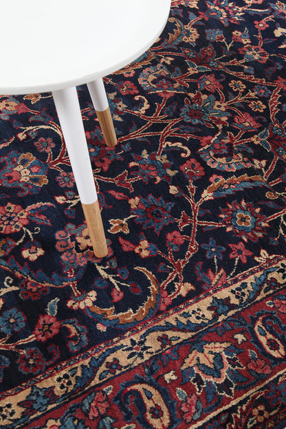 Tappeto Kerman Antico Persiano Autentico | Annodato a Mano 123x97cm