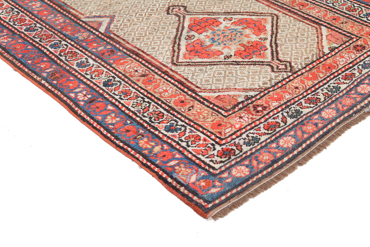 Authentic Antique Persian Malayer Rug | Hand-Knotted 214x103cm