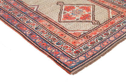 Authentic Antique Persian Malayer Rug | Hand-Knotted 214x103cm