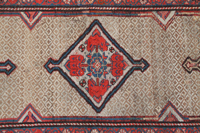 Authentic Antique Persian Malayer Rug | Hand-Knotted 214x103cm