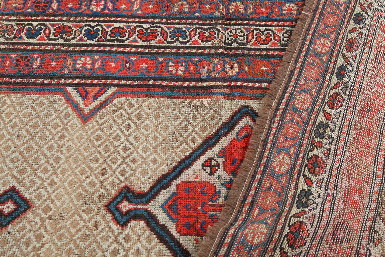 Authentic Antique Persian Malayer Rug | Hand-Knotted 214x103cm