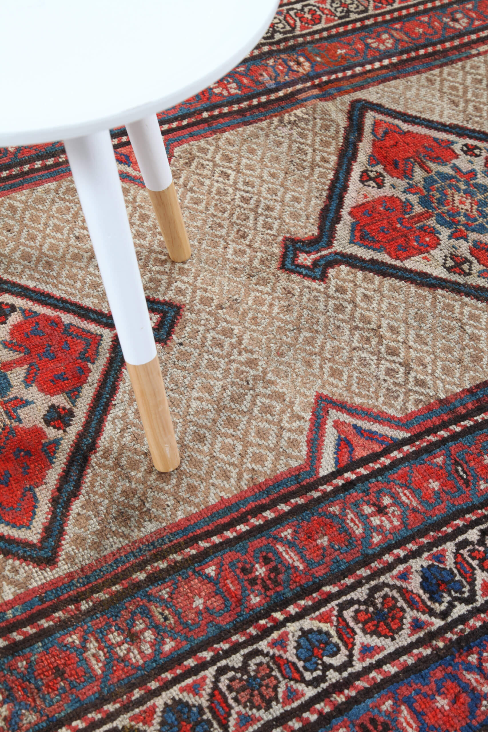 Authentic Antique Persian Malayer Rug | Hand-Knotted 214x103cm