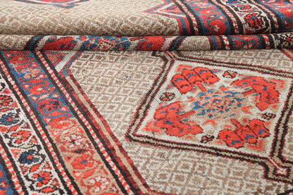 Authentic Antique Persian Malayer Rug | Hand-Knotted 214x103cm