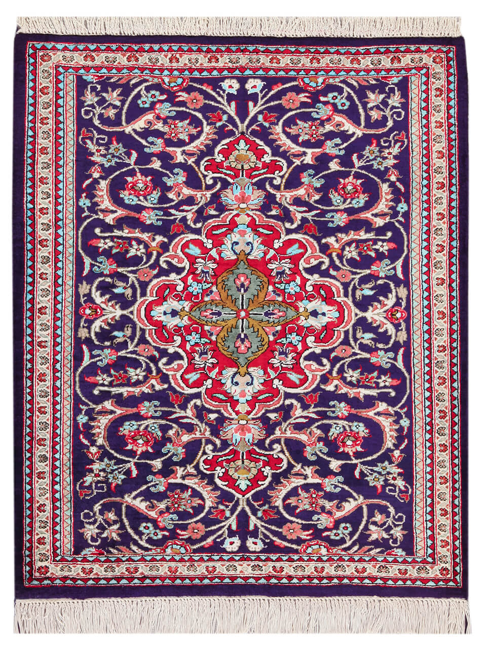 Persian Qum Silk Rug 71_51 cm