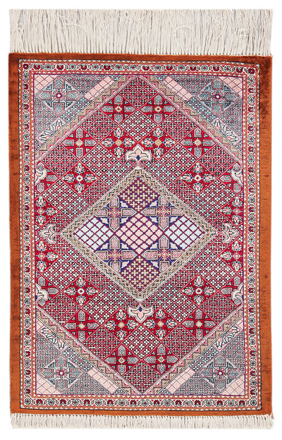 Tappeto Persiano QUM in seta 77x56cm