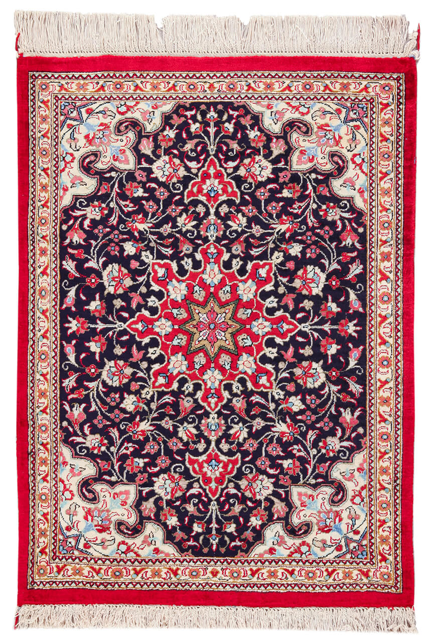 Persian Qum Silk Rug 71_51 cm
