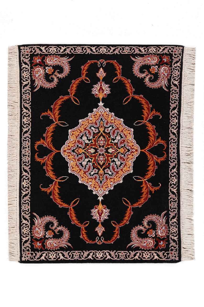 Persian Isfahan Silk & Wool Rug 101_71 cm