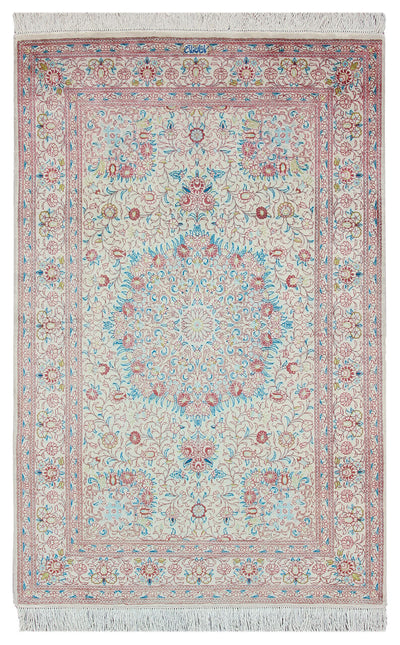 Tappeto Persiano QUM in seta 123x80cm