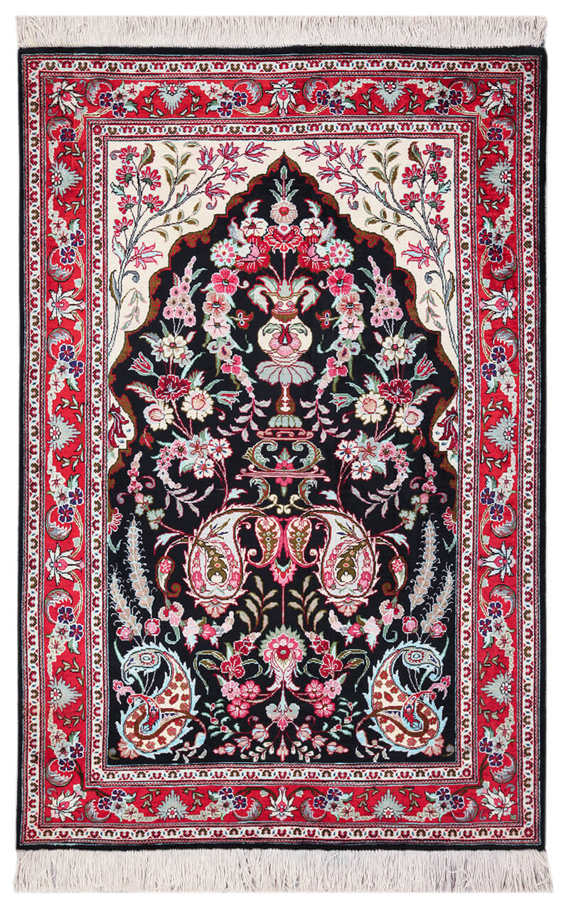 Persian Qum Silk Rug 124_81 cm