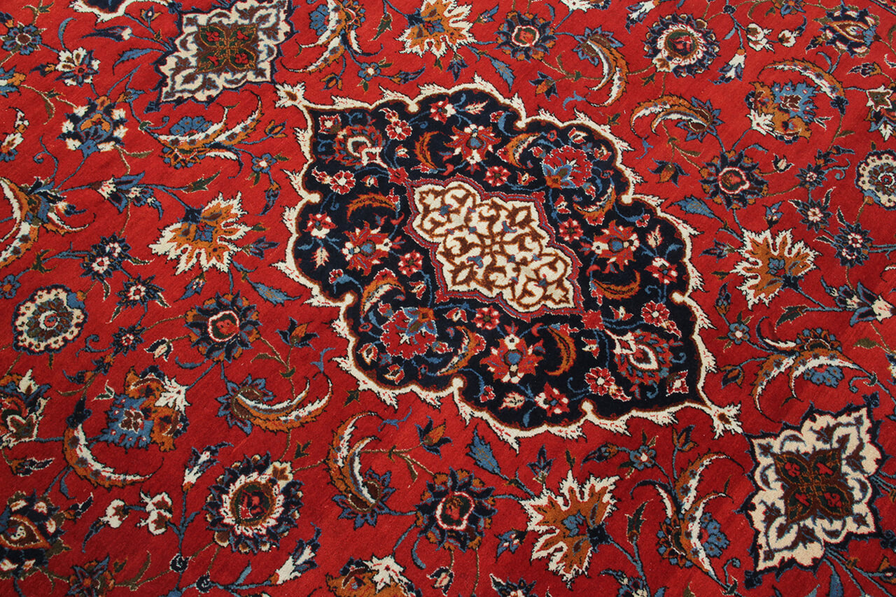 Persian Isfahan Silk & Wool Rug 345_240 cm
