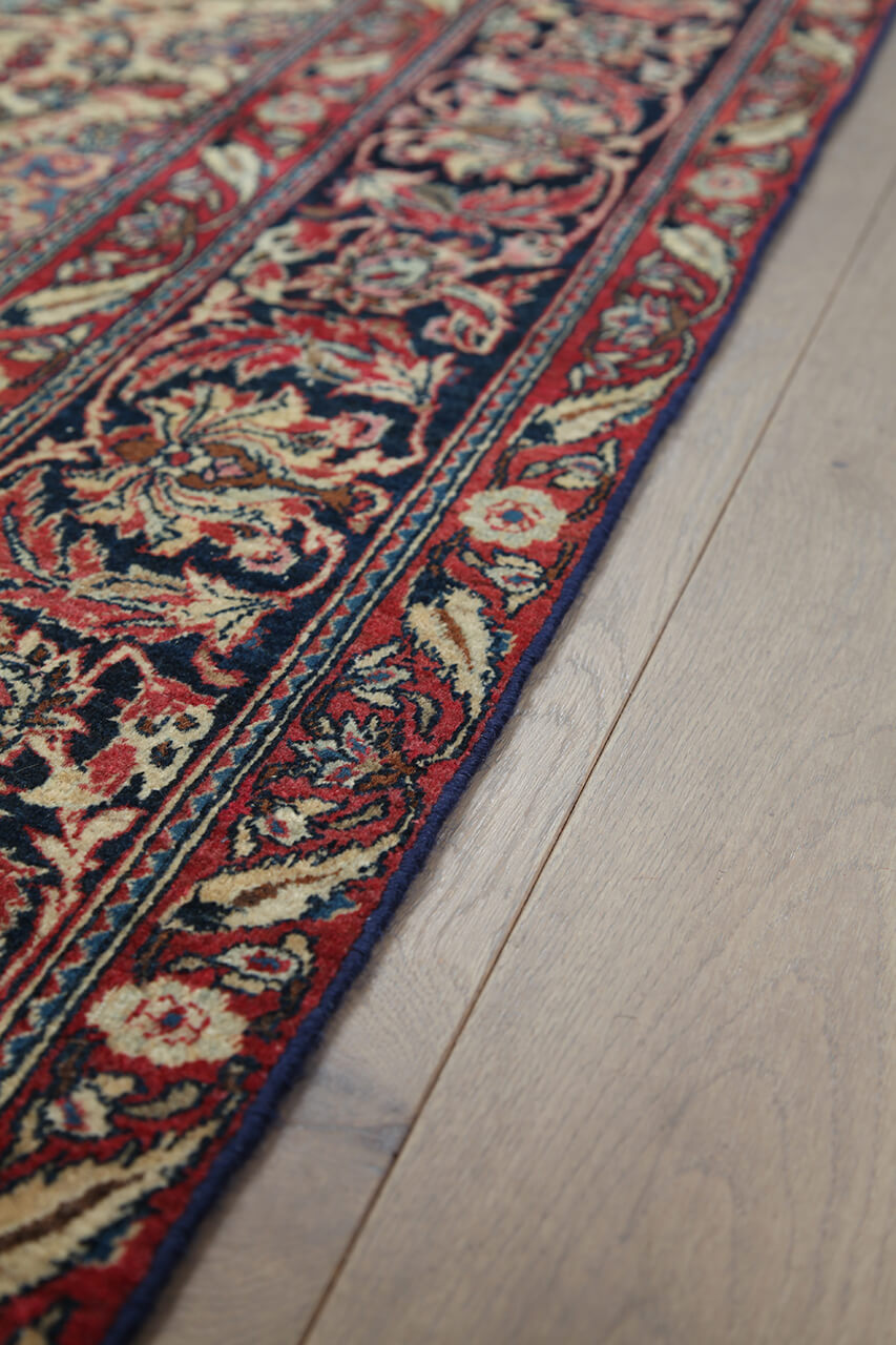 Authentic Antique Persian Isfahan Rug | Hand-Knotted 222x135cm