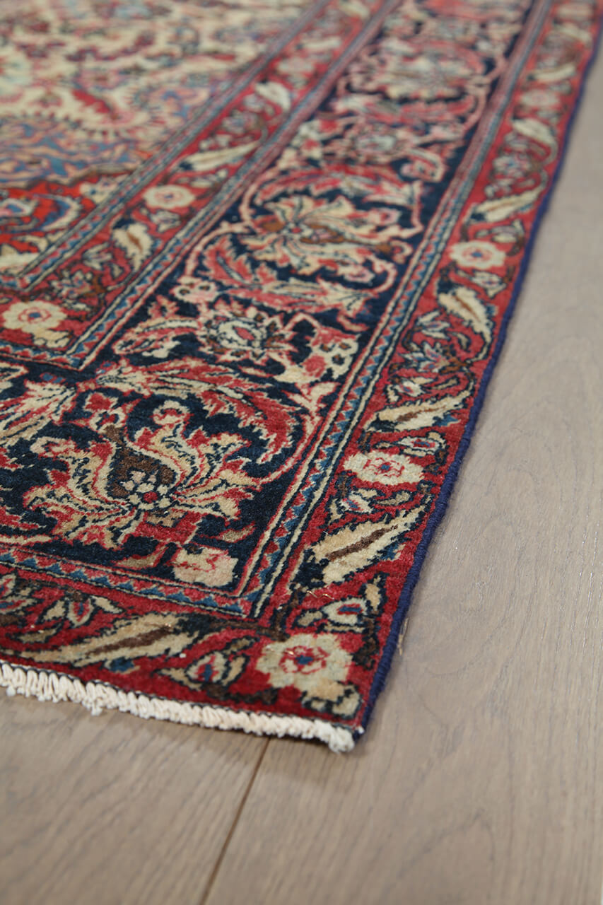 Authentic Antique Persian Isfahan Rug | Hand-Knotted 222x135cm