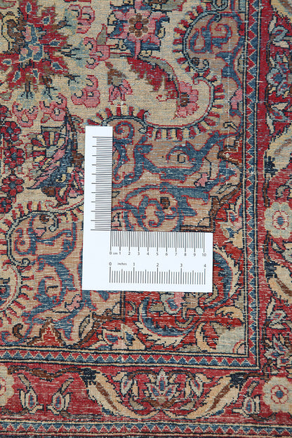 Authentic Antique Persian Isfahan Rug | Hand-Knotted 222x135cm