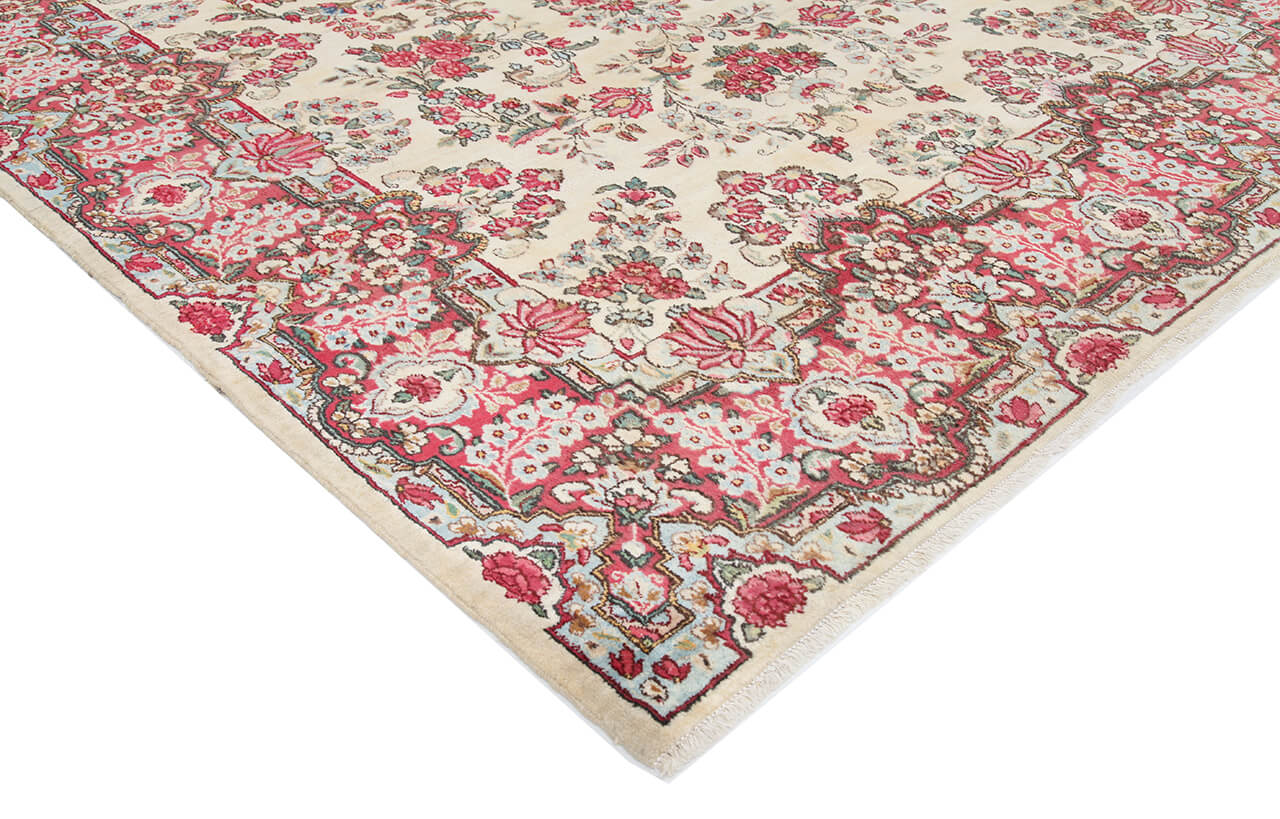 Tappeto Kerman Antico Persiano Autentico | Annodato a Mano 280x185cm