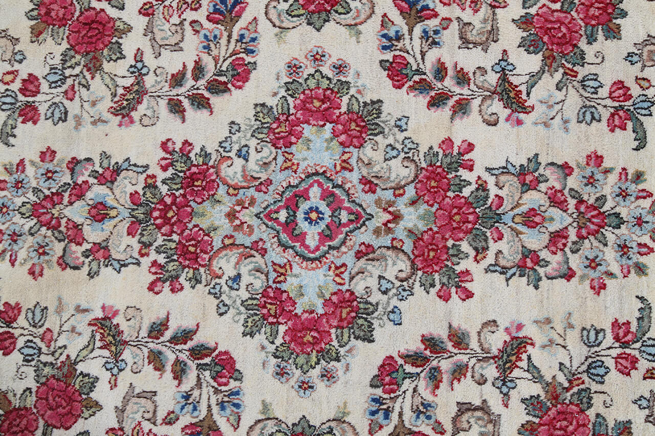 Tappeto Kerman Antico Persiano Autentico | Annodato a Mano 280x185cm