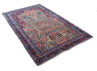 Tappeto Kerman Antico Persiano Autentico | Annodato a Mano 225x145cm - CarpetLiving