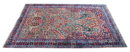 Tappeto Kerman Antico Persiano Autentico | Annodato a Mano 225x145cm