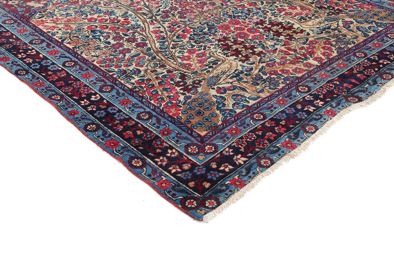Tappeto Kerman Antico Persiano Autentico | Annodato a Mano 225x145cm