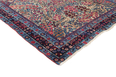 Tappeto Kerman Antico Persiano Autentico | Annodato a Mano 225x145cm - CarpetLiving