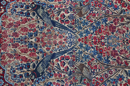 Tappeto Kerman Antico Persiano Autentico | Annodato a Mano 225x145cm