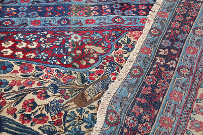 Tappeto Kerman Antico Persiano Autentico | Annodato a Mano 225x145cm - CarpetLiving
