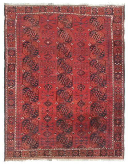 Tappeto Orientale Bouchara Antico: Autentico Tappeto Turcomanno 356x270cm