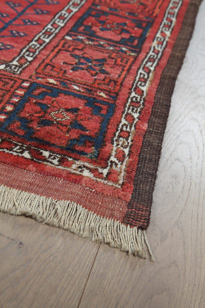 Antique Bouchara Oriental Rug: Authentic Turkmen Rug 356x270cm