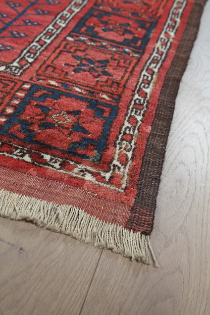 Tappeto Orientale Bouchara Antico: Autentico Tappeto Turcomanno 356x270cm