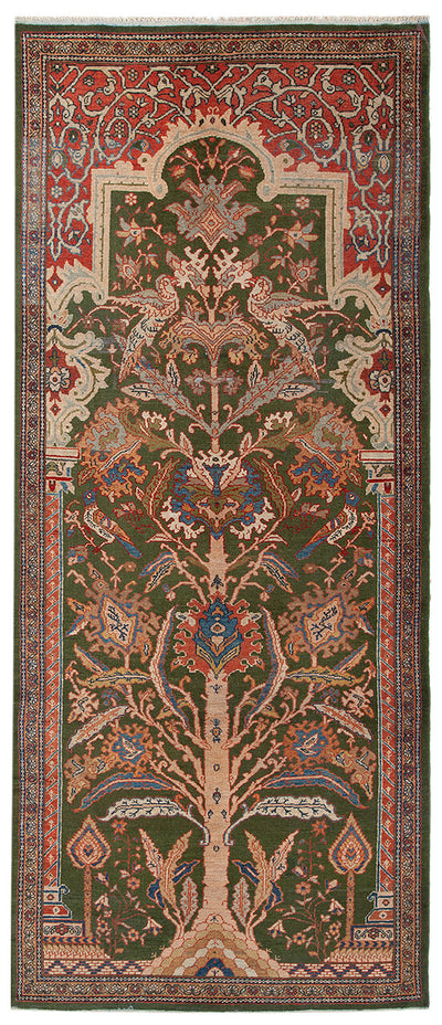 Tappeto Mahal Antico Persiano Autentico | Annodato a Mano 361x186cm - CarpetLiving