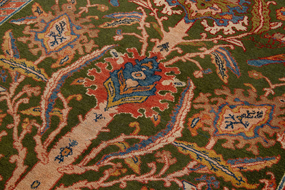 Tappeto Mahal Antico Persiano Autentico | Annodato a Mano 361x186cm