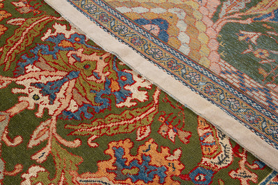Tappeto Mahal Antico Persiano Autentico | Annodato a Mano 361x186cm - CarpetLiving