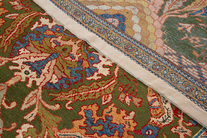 Tappeto Mahal Antico Persiano Autentico | Annodato a Mano 361x186cm