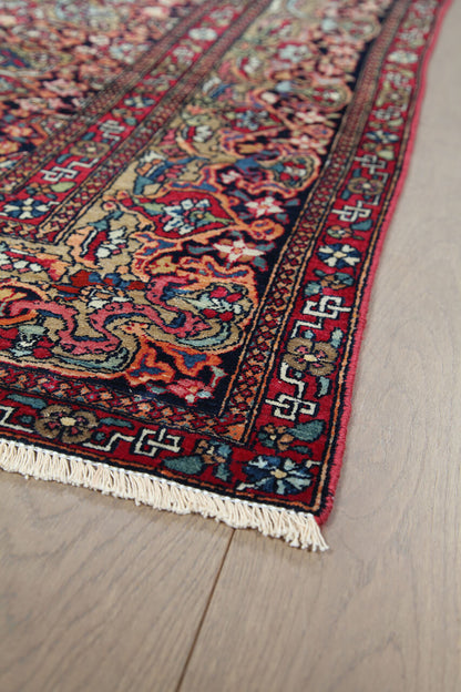 Authentic Antique Persian Isfahan Rug | Hand-Knotted 209x135cm