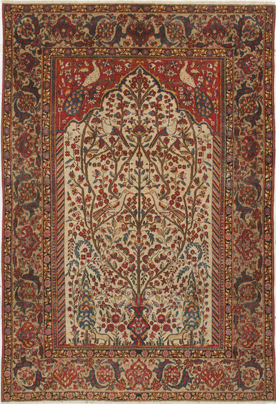 Authentic Antique Persian Isfahan Rug | Hand-Knotted 200x132cm