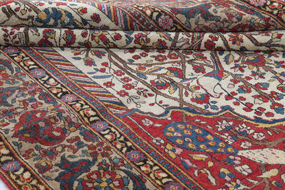 Authentic Antique Persian Isfahan Rug | Hand-Knotted 200x132cm